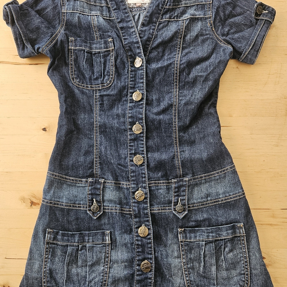 Sybilla Denim Button-Up Dress